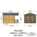 Maulden 9 x 9 Log Cabin with Veranda